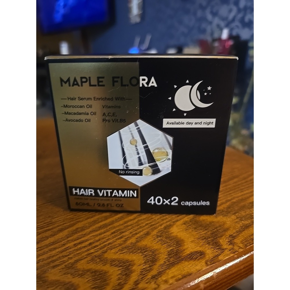Maple Flora Hair Vitamin Serum Capsule for Hair Treatment, 2 Bottles 2.8fl oz